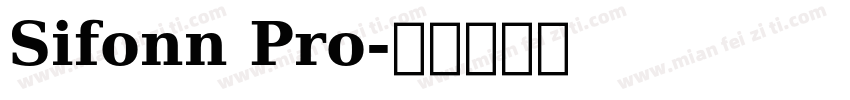Sifonn Pro字体转换
